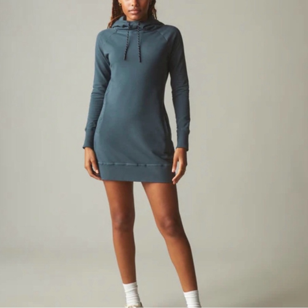 American Giant Hooded Sweatshirt Dress